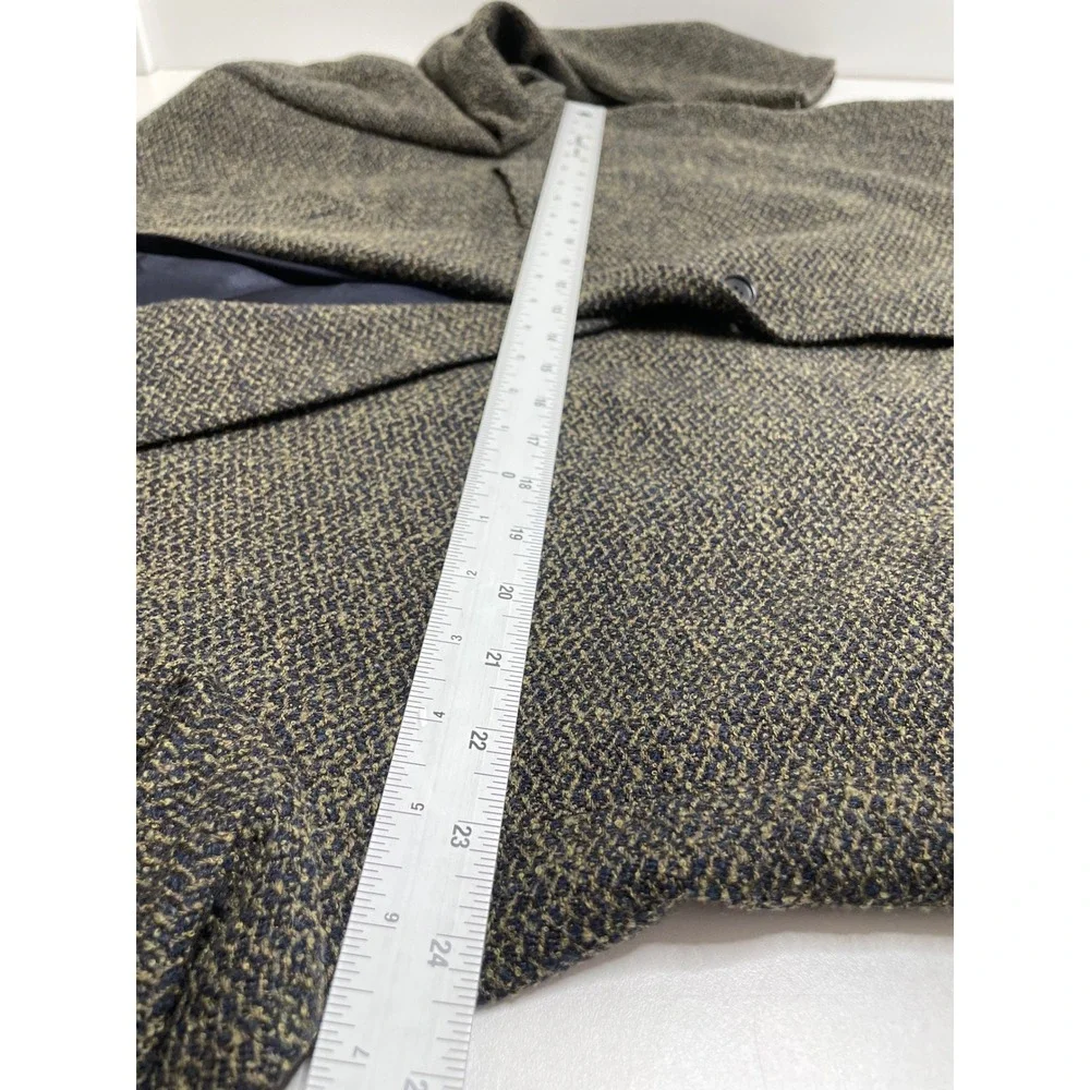 Andrew Fezza Herringbone Blazer‎ Wool Sport Coat Suit Jacket 48L Office Heritage